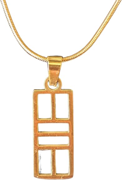 Mini pickleball court outline necklace with charm