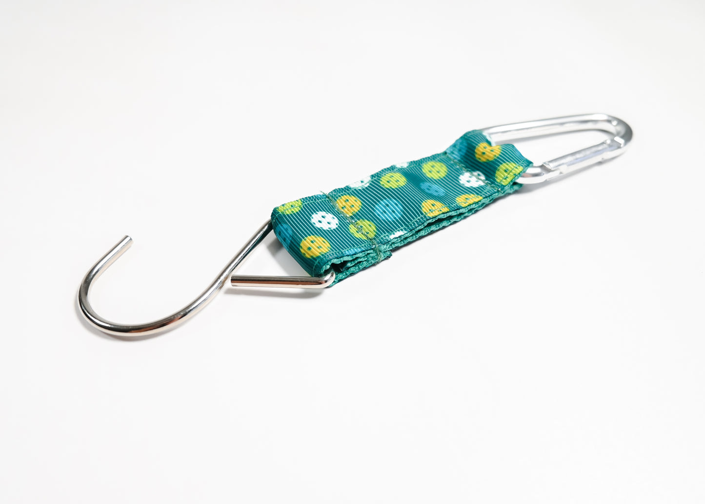 Fence Hook with Cute Pickleball Pattern for Bag, Backpack, or Water Bottle