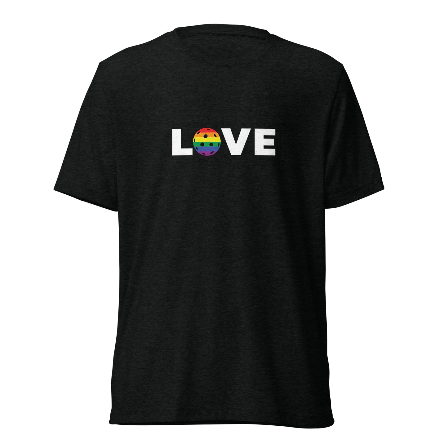 Pickleball Love Pride short sleeve unisex tri-blend t-shirt